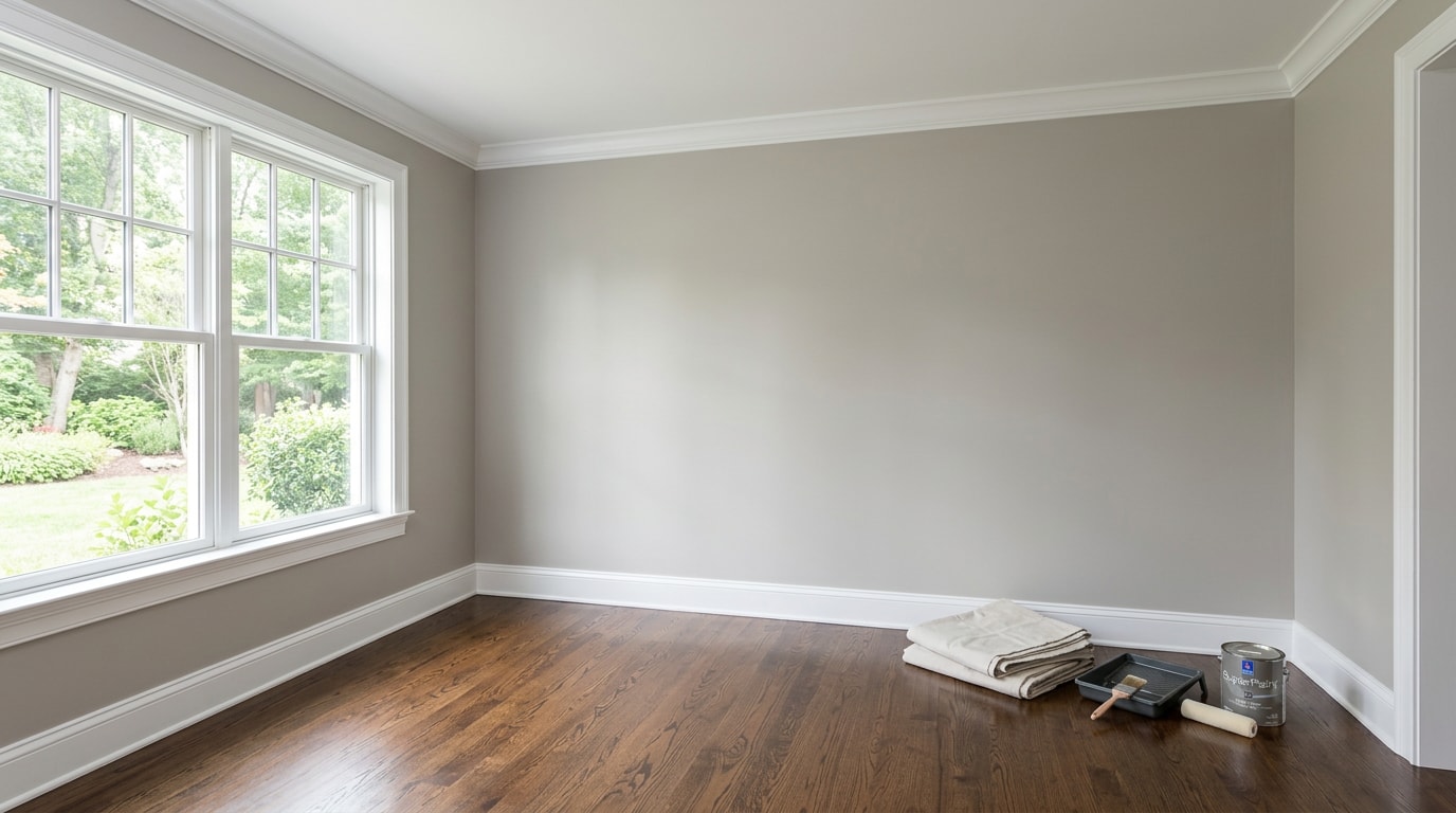 Freshly painted interior living room in a Purcellville, VA home Freshly painted interior living room in a Purcellville, VA home
