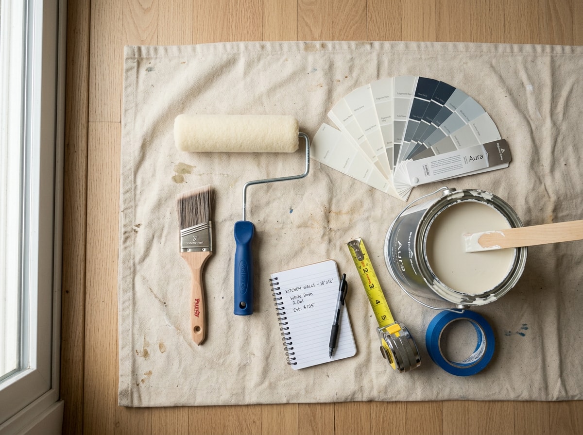 room-by-room interior painting cost chart for a Winchester, VA home